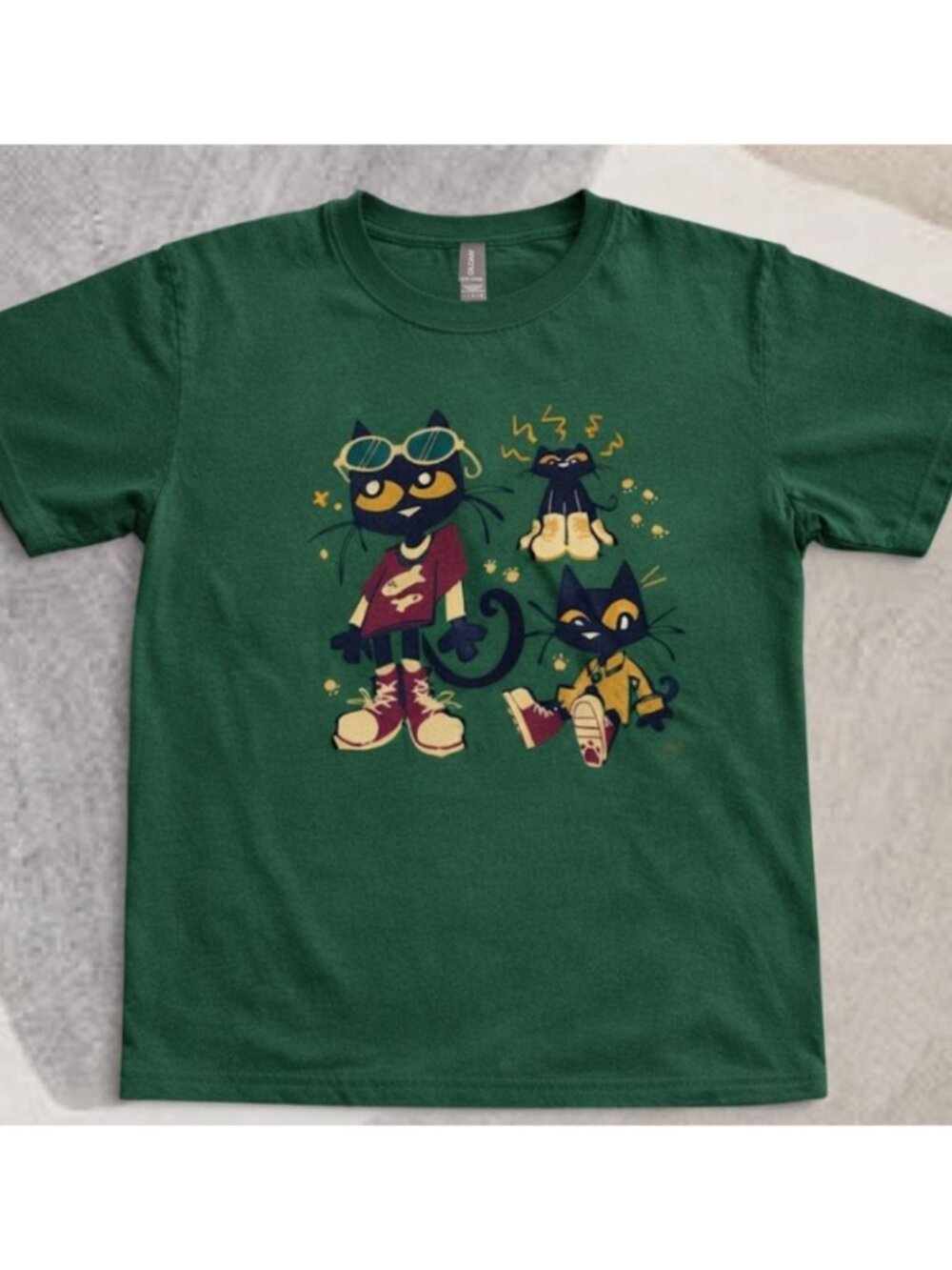 Pete the Cat Graphic T Shirt Streetwear unisex